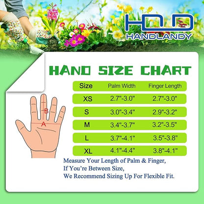 HANDLANDY Pruning Gloves Long for Men & Women, Pigskin Leather Rose Gardening Gloves- Breathable & Durability Gauntlet Glove