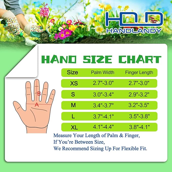 HANDLANDY Rose Pruning Gloves for Men & Women, Long Thorn Proof Gardening Gloves, Breathable Pigskin Leather Gauntlet, Best Garden Gifts & Tools for Gardener (Pack of 2)