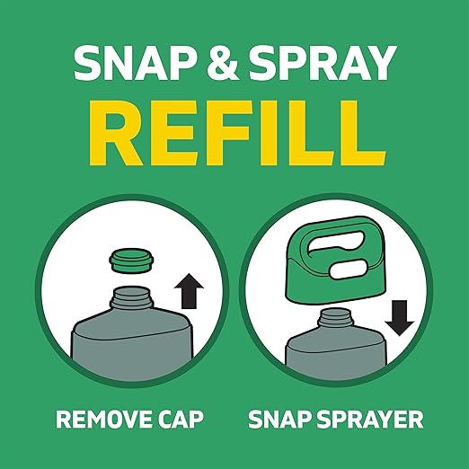 Spruce Weed Killer Refill - Versatile Weed & Grass Killer₂ for Flower Beds, Driveways & Mulch Beds - No Pour, No Mix, No Mess Refill - Kills Dandelions, Crabgrass & More (64 Oz)
