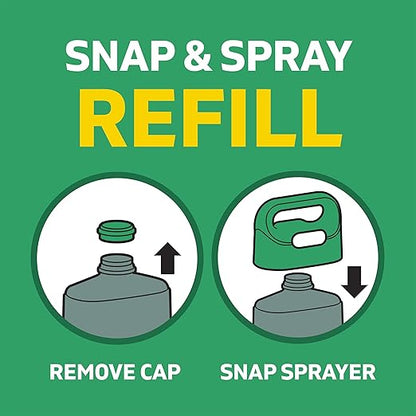 Spruce Weed Killer Refill - Versatile Weed & Grass Killer₂ for Flower Beds, Driveways & Mulch Beds - No Pour, No Mix, No Mess Refill - Kills Dandelions, Crabgrass & More (64 Oz)