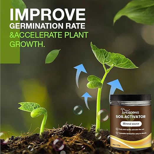 Yegbong Soil Activator, Soil Pro Activator, Nauticos SoilActivator, Organic, Water-Soluble Formula for Optimal Nutrient Uptake & Root Development, Enhance Growth for Vegetables & All Plants (3)