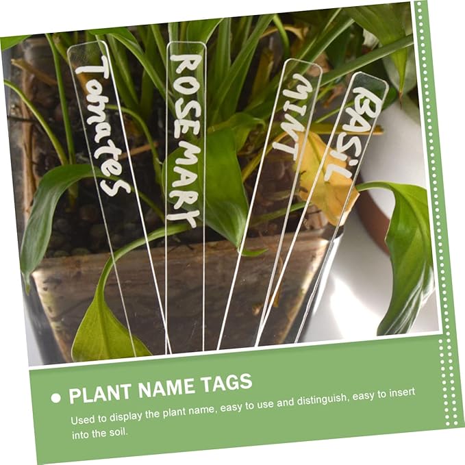 24pcs Garden Tag Succulent Labels Plant Identifier Flower Tag Plant Label Tags Flower Pots for Indoor s Garden Tags Markers Lawn Acrylic s Accessories