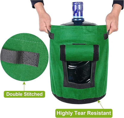 NUNET 7 Gallon Potato Grow Bags w. Double-Sided Straps, Gloves w. Claws, Neck Gaiter Mask, Heavy Duty Thickened Nonwoven Fabric Pots w. Handles, Durable Breathable Plant Container for Vegetables