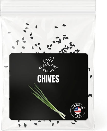 Garlic Chives Seeds for Planting – 300+ Heirloom Non-GMO Asian Herb Seeds – Chinese Chives for Cooking, Stir Fry & Garden Growing (Allium tuberosum)