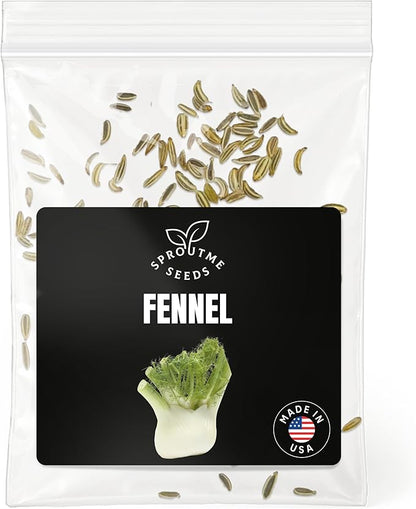 Fennel Seeds for Planting – 150+ Non-GMO Heirloom Sweet Anise-Flavored Culinary Herb Seeds for Home Gardens (Foeniculum vulgare)