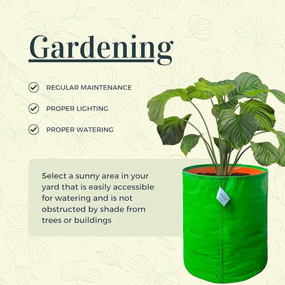 5 Pack 7.5 Gallon Grow Bags Plant Pots 12x12 inch, Reusable Planter Bags,Durable Fabric Pots Plant Grow Bags for Vegetables Mushrooms, Potatoes, Breathable Woven Grow Bags