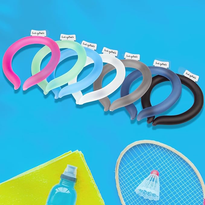 2PCS Neck CoolingTube with Insulated Bag, Reusable Ice Coolers Wearable Body CoolingProducts, Neck Coolers for HotWeather