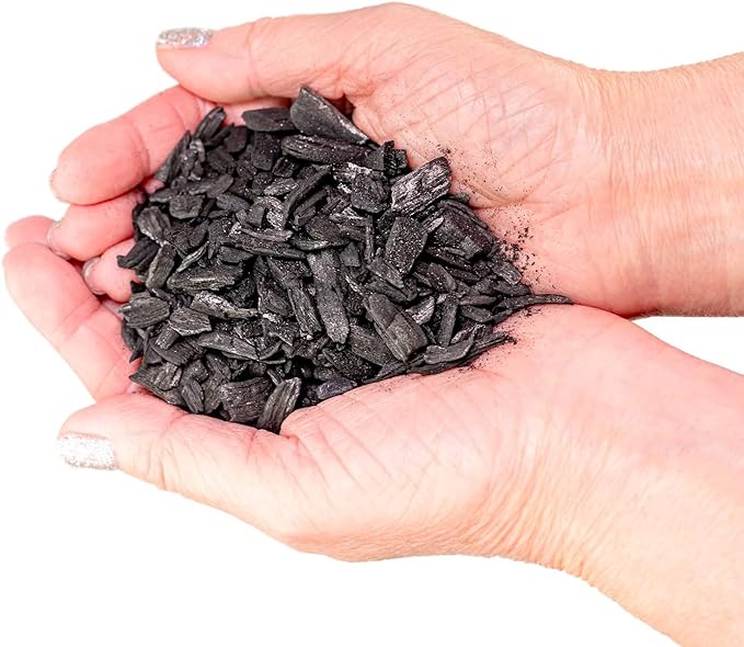 Gardenera - 1 Quart - Premium Horticultural Charcoal for Indoor Plants | Black Diamond Soil Amendment for Orchids, Terrariums, and Gardening
