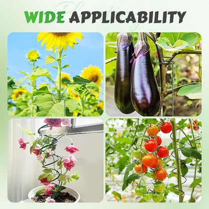 Tomato Twist Stake, 2025 Premium Tomato Stakes and Supports,Metal Plant Support Garden Stakes,Spiral Plant Support for Potted Plants Tomato,Climbing Plant Stakes Tower Plant Supports (Mix*10)