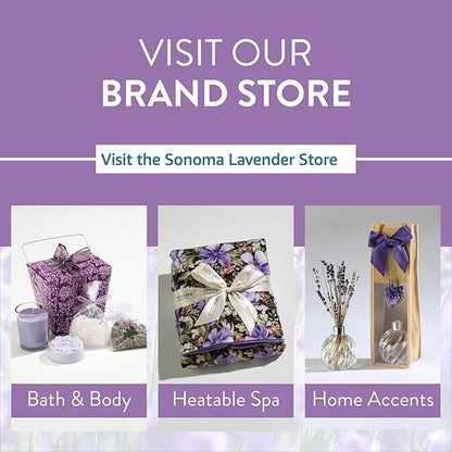 Sonoma Lavender Luxury Eucalyptus/Lavender Heatable/Chillable Neck Pillow, Microwaveable for Neck and Shoulders with Removable Washable Covers, Great for Relaxation and Pain Relief (Green Dot)
