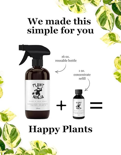 Plant & Leaf Spray – Non-Toxic Leaf Shine & Protector | Eco-Friendly, Safe for Indoor Plants | Handcrafted, Women-Owned, 3rd Generation Recipe | Plant-Based Formula with Gentle Silicone