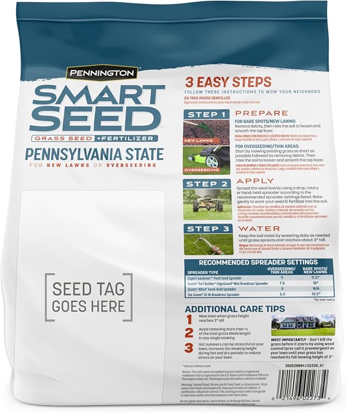 Pennington Smart Seed Pennsylvania State Grass Mix 3 lb