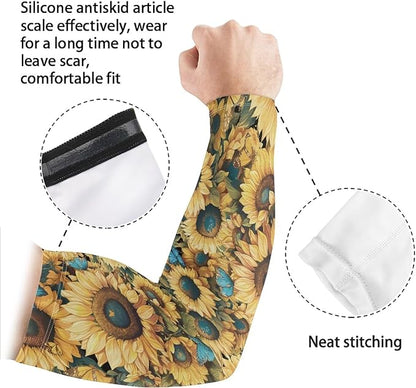 Binienty Unisex Arm Sleeves for Driving, Golf, Cycling, Sports, UV Protector Cooling Arm Sleeves Cover