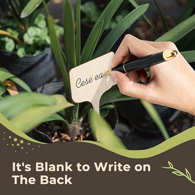 24 PCS Wooden Funny Plant Labels, Funny Plant Markers, Gardening Gifts for Women, Gifts for Plant Lovers, Gardeners