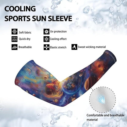Binienty Unisex Arm Sleeves for Driving, Golf, Cycling, Sports, UV Protector Cooling Arm Sleeves Cover