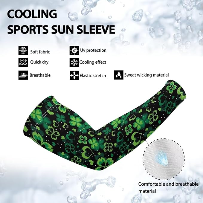 Binienty Unisex Arm Sleeves for Driving, Golf, Cycling, Sports, UV Protector Cooling Arm Sleeves Cover