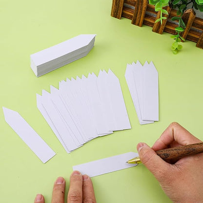 1500 Pcs 4 Inch Plastic Plant Nursery Garden Labels Waterproof Pot Markers Garden Stake Tags, White