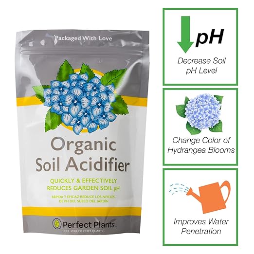 Organic Soil Acidifier 2qt. | Fast Acting Pelletized Sulfur | Lowers Soil pH | Increases Fertilizer Effectiveness