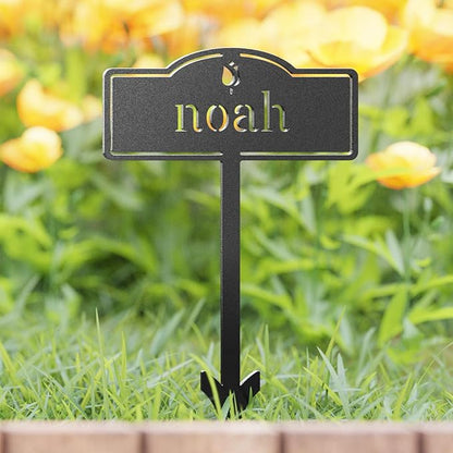 Herb Garden Markers Plant Labels - Customized Metal Gardens Labels Plant Markers Signs for Vegetables - Garden Tags Plant Name Stakes (6 PCS)
