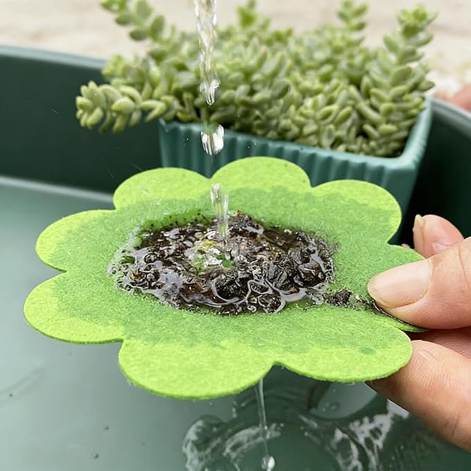 80 Pack Plant Pot Hole Pads Fiber Fabric Instead of Mesh Pad Drainage Hole Cover Pad Fine Filter Non Dirt Bottom Screen Layer Stopper Fine Filter 4 Sizes （1.97/2.95/3.94/4.92 in