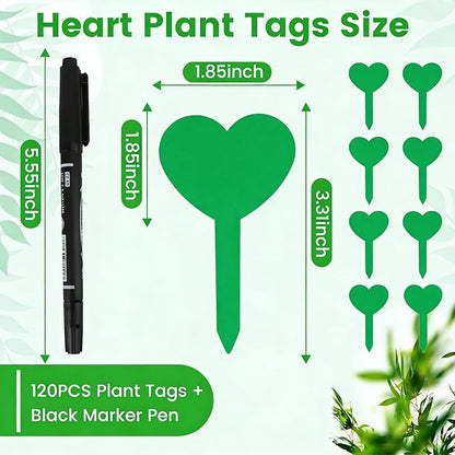 120PCS Plastic Plant Labels for Outdoor Garden Waterproof Garden Markers for Plants Outdoor Green Plant Labels for Seedlings Seed Markers Gifts for Gardeners Gardening Supplies