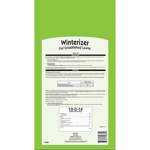 Fertilome (10895) Winterizer for Established Lawns 10-0-14 (40 LBS)