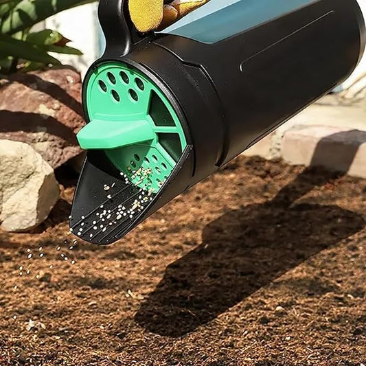 Grass Seed Spreader Hand Held Seed Planter Set,Fertilizer Dispenser for Garden Lawn Seed Salt Ice Melt Earth Food, Seed Shaker Planting Tool Mini Seed Spreader for Planting,Courtyard, Farm