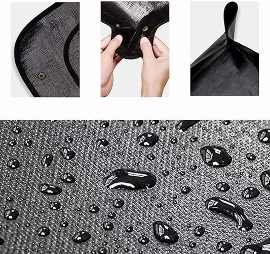 BIUWING 2PCS 39.4" x 39.4" Large Plant Repotting Mat Waterproof Transplanting Mat Indoor Plant Potting Mat Portable Gardening Mat Foldable Garden mat