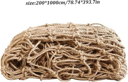 Yeory Jute Plant Support Netting Jute Garden Netting for Plants Natural Garden Trellis Twine Net for Pea Bean Climbing Vegetable 79x394 in, Garden Netting for Plants