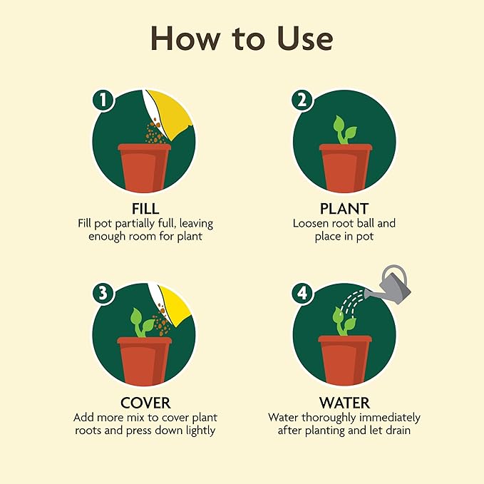 Miracle-GRO Organic Outdoor Potting Mix, for Outdoor Container Plants, Contains Quick-Release Natural Fertilizer, OMRI Listed, 16 qt.