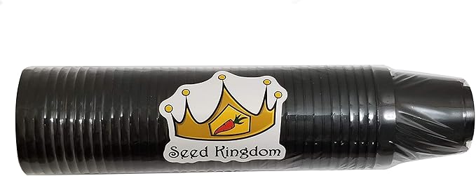 Seed Kingdom 40 New 2 Inch Plastic Nursery Pots ~ Pots are 2 Inch Round at The Top and 1.9 Inch Deep Color: Black