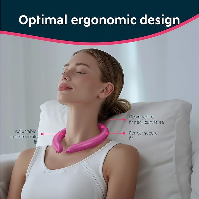 Magic Gel Neck Ring Coolers - Wearable Neck Cooling Ice Pack - Reusable Cool Body Cooler Tube - Cold Gel Wrap Ice Packs for Necks - Perfect for Athletes or Outdoor Workers - Pink
