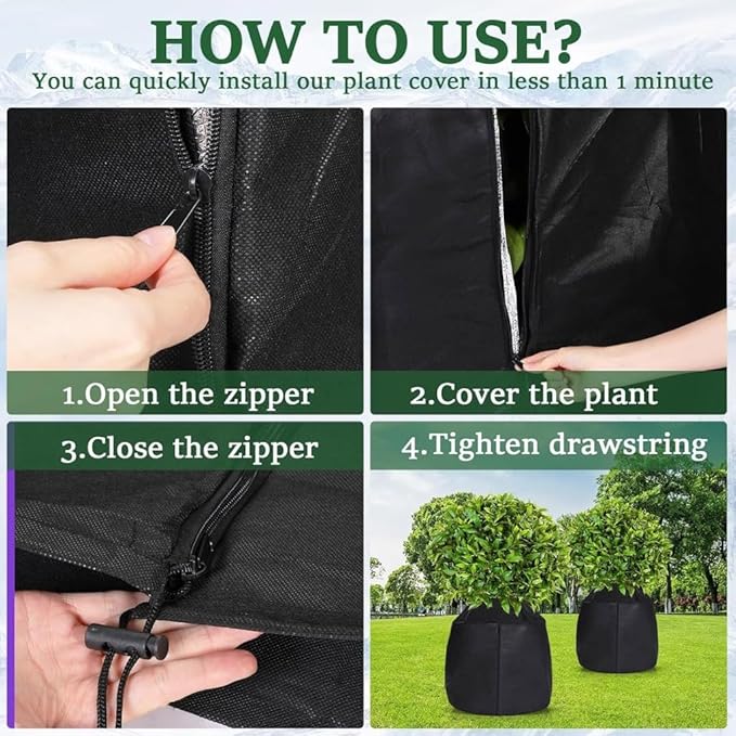 Insulation Planter Covers for Winter Functional Insulation Covers for Plant Pots Winter Care for Topiaries and Bushes Oxford Fabric Plant Cover