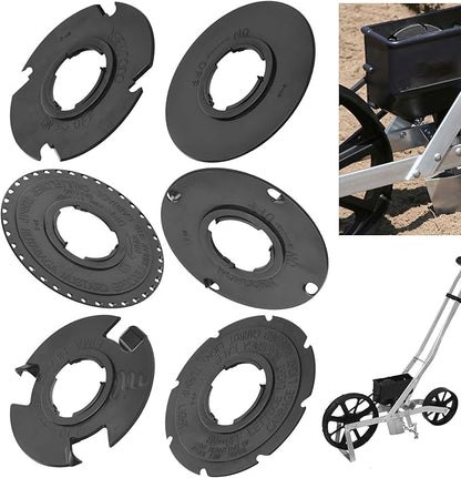 12 Set Standard 60010 60009 Optional Seed Plate set for Earth Way 1001-B Garden Seeder, Contains Light Carrot Lima Bean Popcorn Cucumber Popcorn Seed Plate, Broccoli & Blank Customizable Seed Plate