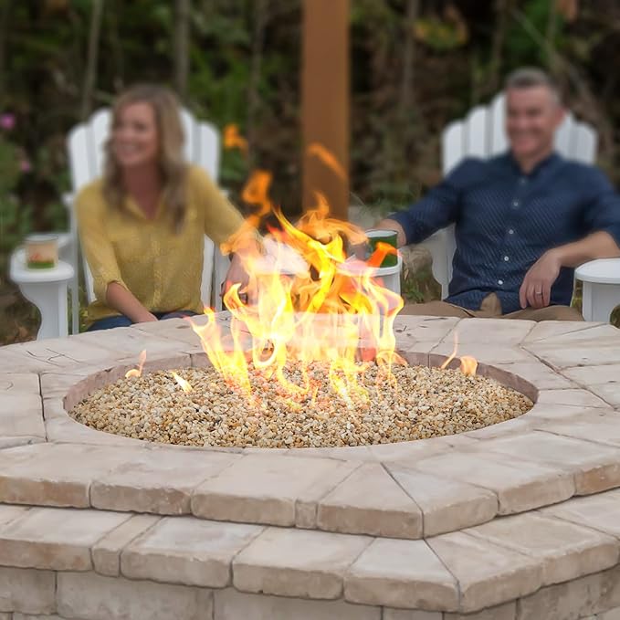 Mr. Fireglass 10Lb Silica Sand for Fire Pits, Fireplaces, Garden and Landscape Decoration, Fireproof Base Layer Natural Fire Sand Gas Fire Pits Filler Under Lava Rock or Fire Glass, 5-10 Mesh