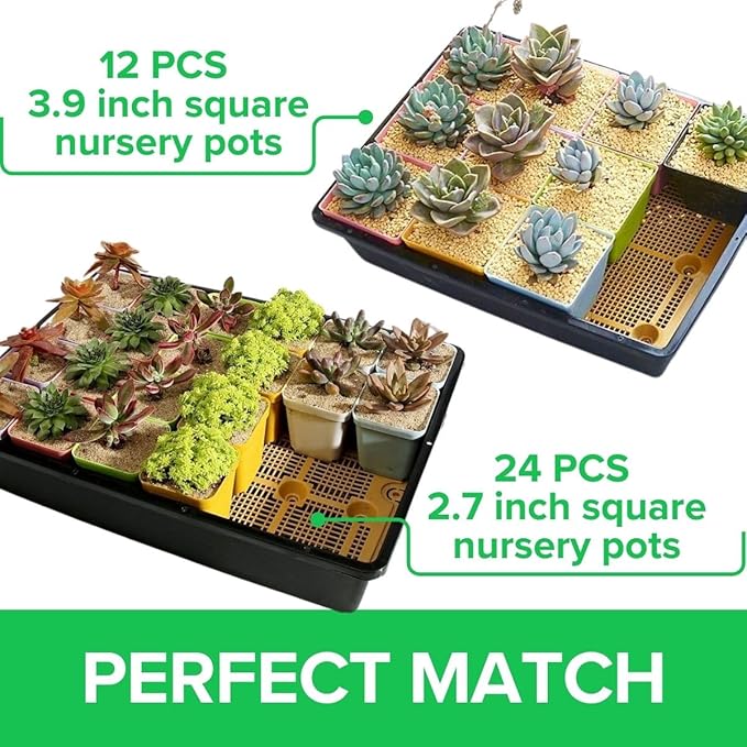 BeGrit Seed Starter Trays Durable Plant Trays 13x17inch Mesh Seedling Trays Perfect for Indoor, Outdoor, Greenhouses 5 Pack