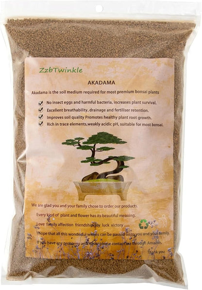 Japanese Super Hard Akadama Bonsai Soil - Fine Grain (6lb) | Ideal for Cuttings, Seedling Cultivation, Fine-Rooted Plants
