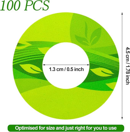 Jetec 100 Pieces Seed Pot Labels PVC Grow Baskets Stick Hydroponic Plant Label for Seedlings Seed Sticks for Understanding Plant Growth
