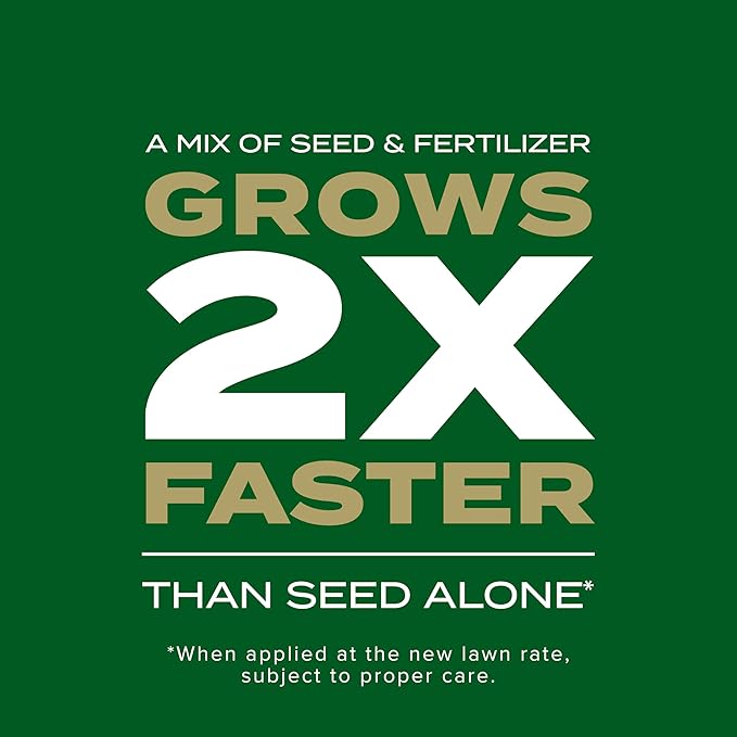 Scotts Turf Builder Rapid Grass Southern Gold Blend for Tall Fescue Lawns, Combination Seed and Fertilizer, 16 lbs.
