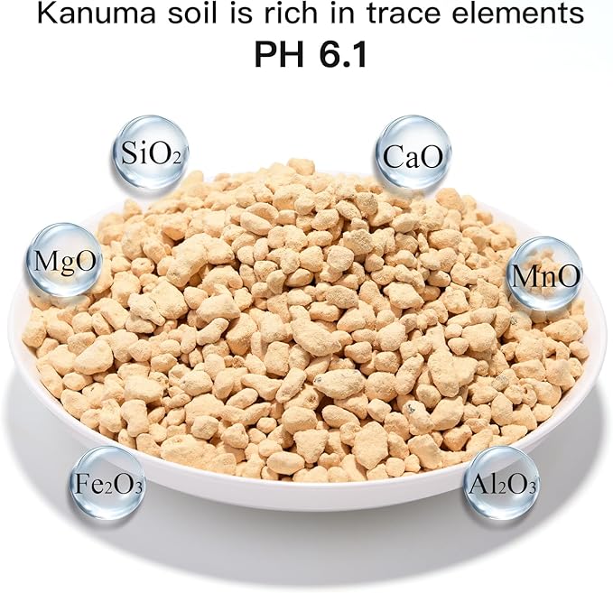 2lb Japanese Kanuma Soil 6-9mm Medium Grain for Acid-Loving Plants - Ideal for Bonsai, Azaleas, Hydrangeas & Blueberries,Succulent - Fast Drainage, PH Balanced (Natural, No Additives)