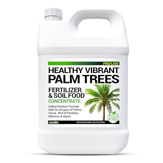 Best Liquid Palm Tree Fertilizer – Indoor Outdoor Plant Food for All Types – Slow Release Fertilizer – Liquid Plant Food – Rich Soil Food with Kelp - Made in USA-Gallon
