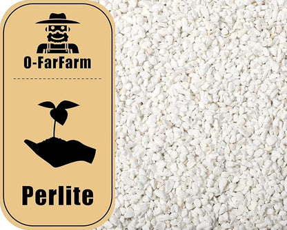 Chunky Perlite Bulk, Horticultural Pearlite Coarse Perlite for Plants Indoor, Additive Conditioner Mix, Improve Drainage and Ventilation, Help Root Growth (4-8mm, 10qt)