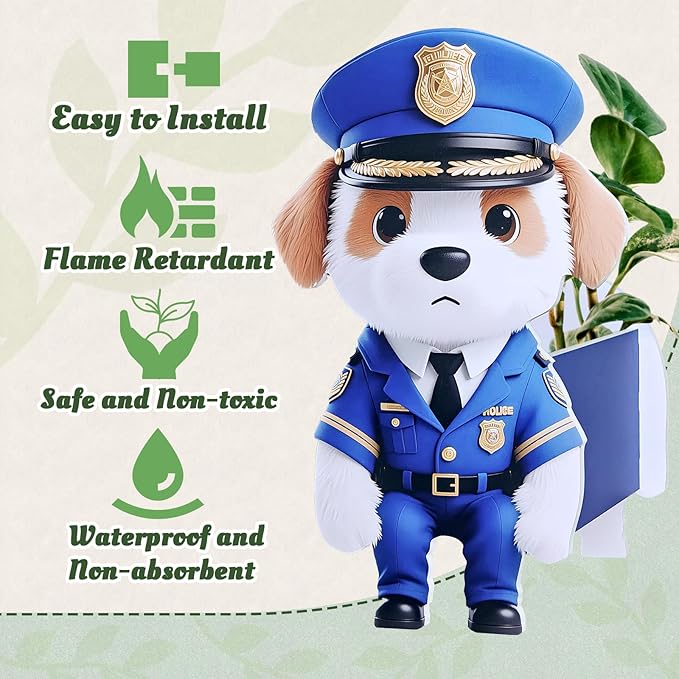 Officer-Style Dog Planter, Cute Animal Shape Flower Planters, Plant Pots for Indoor/Outdoor Garden Decor, Unique Gifts/Souvenirs for Pet Lovers (Officer-Style Dog)