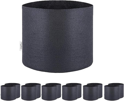 3 Gallon 12-Pack Round Fabric Fabric Aeration Pots Container for Nursery Garden and Planting Grow