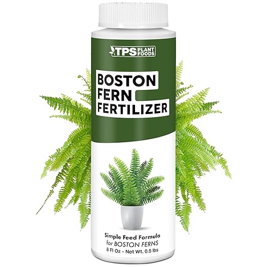 Boston Fern Fertilizer for Boston Fern, Great for Fluffy Ruffles, Dallas, and Compacta Fern Varieties, Liquid Fertilizer by TPS Plant Foods, 8 oz (250mL)