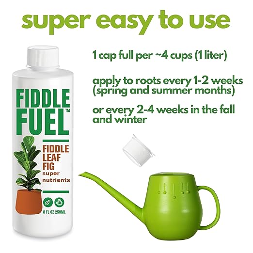 Fiddle Fuel – The Ultimate Fiddle Leaf Fig Premium Plant Fertilizer Liquid Nutrients Super Easy to Use for Fig Trees and Plants (Ficus Lyrata) – 8 oz