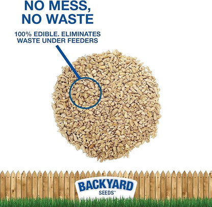 CountryMax Sunflower Chips for Birds 20lbs - Shelled Medium No Waste Bird Seed for Outside Feeders, Medium Resealable Bag of Wild Bird Food