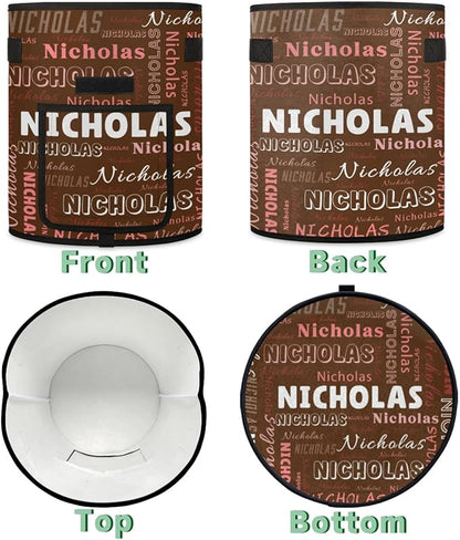 Custom Name Grow Bags 10 Gallon Personalized Breathable Potato Growing Bag with Flap Harvest Window and Handles Garden Planting Bag for Tomato Vegetable Fruits 2 Pack Chocolate Color