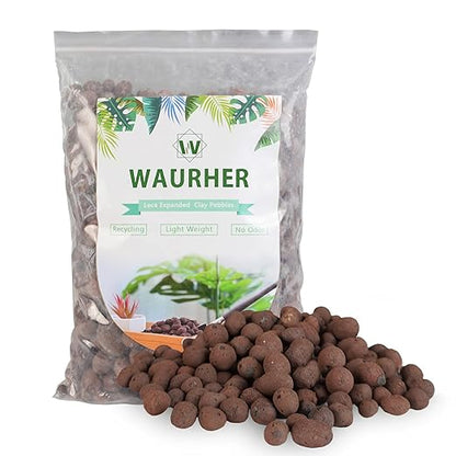 Leca Expanded Clay Pebbles 2LBS Grow Media for Indoor Plants Hydroponic Growing Gardening System Supplies …