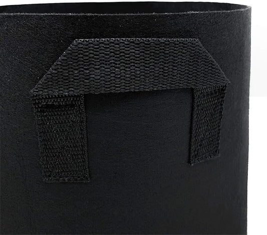 10 Pack 10 Gallon Grow Bags - Black Breathable Fabric Pots Heavy Duty Aeration Fabric Pots Thickened Nonwoven Fabric Pots Plant Grow Bags with Handle